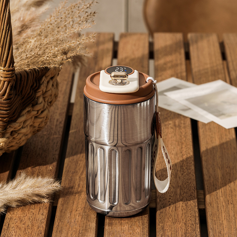 Smart Digital Temperature Bottle β 450ml Insulated Coffee Mug | Hot & Cold Thermos