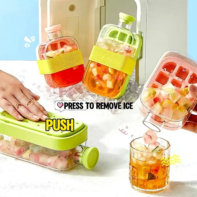 One-Click Molding Cooling Cup,Instant Ice Maker,Zero-Contact Design, Curling Mold, Portable & Stylish Chilled Drink
