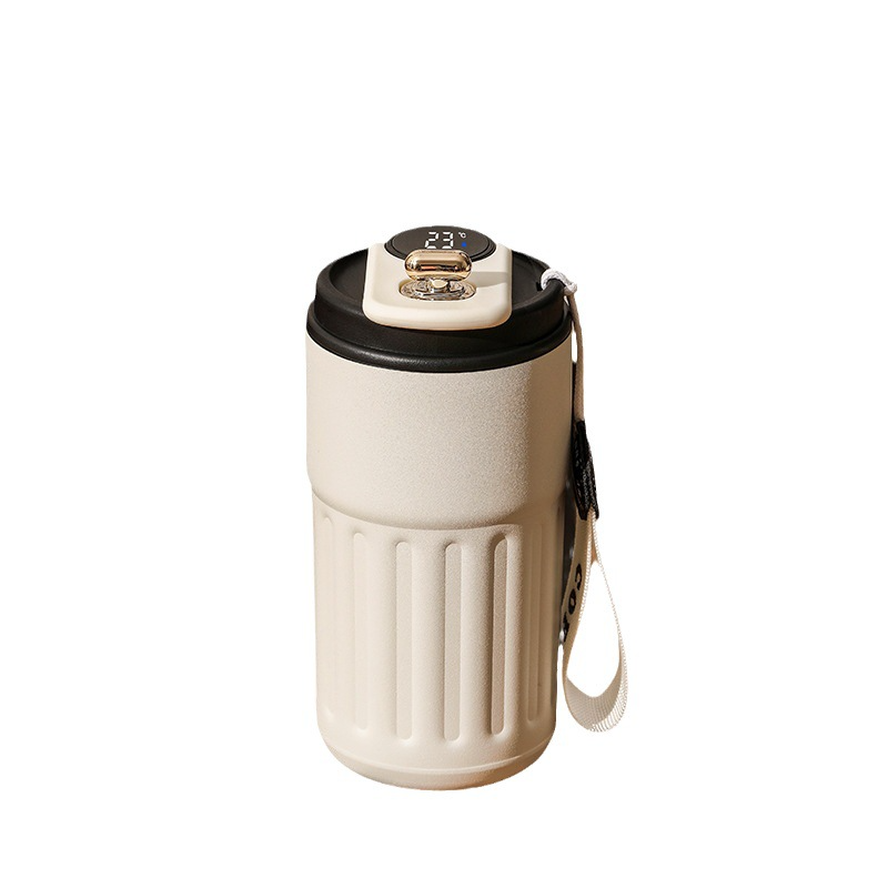 Smart Digital Temperature Bottle β 450ml Insulated Coffee Mug | Hot & Cold Thermos