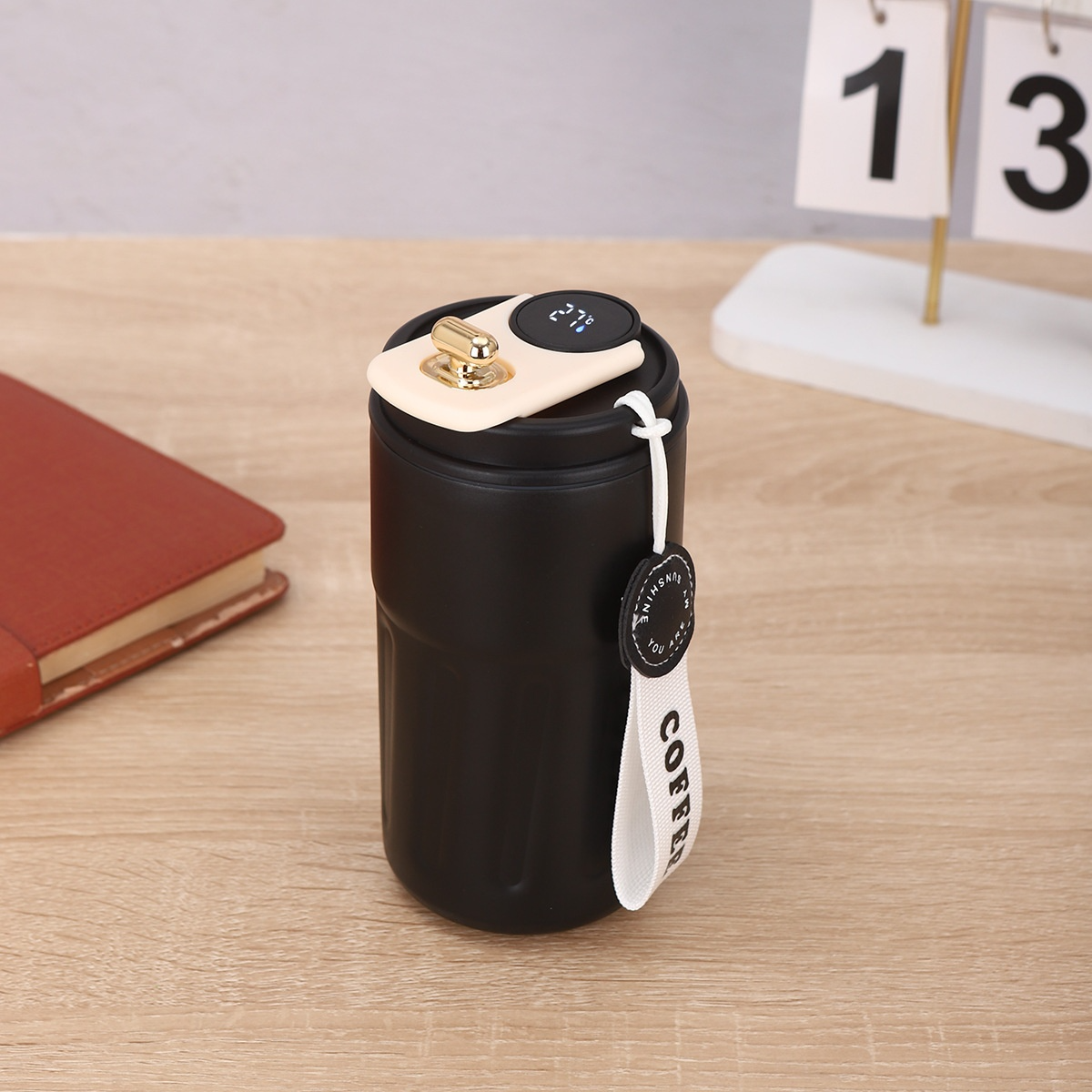 Smart Digital Temperature Bottle β 450ml Insulated Coffee Mug | Hot & Cold Thermos