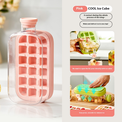 One-Click Molding Cooling Cup,Instant Ice Maker,Zero-Contact Design, Curling Mold, Portable & Stylish Chilled Drink