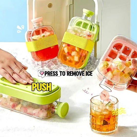 One-Click Molding Cooling Cup,Instant Ice Maker,Zero-Contact Design, Curling Mold, Portable & Stylish Chilled Drink
