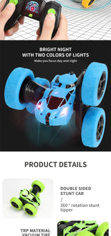 RC Stunt Car: 360° Flip, Double-Sided