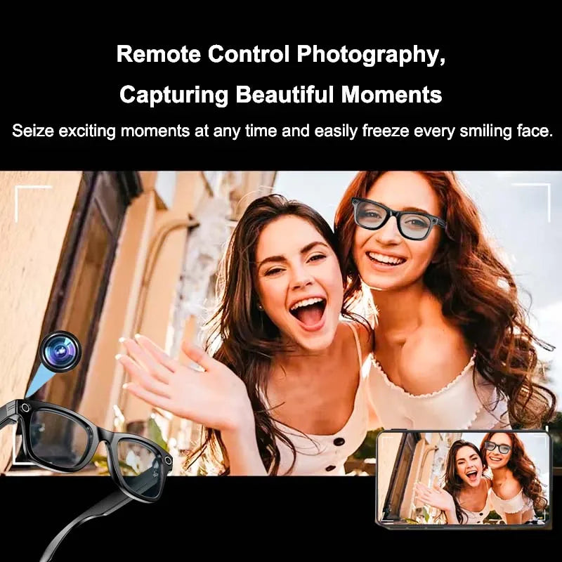 🕶️ Smart Glasses with Camera | AI-Powered Multifunction Wearable📸 Video & Photo Recording | 🎧 Bluetooth Calling | 🌐 AI Voice Translation | 💦 IP65 Waterproof