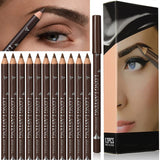 6/12Pcs Waterproof Eyebrow Pencil Beauty Tools