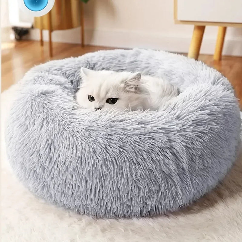 Super Soft Plush Cat & Dog Bed – Warm Nest, Cushion Basket, Ideal for Pets
