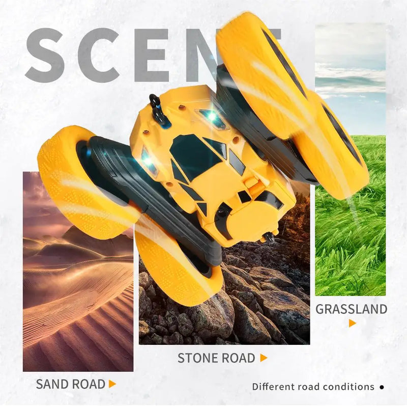 RC Stunt Car: 360° Flip, Double-Sided