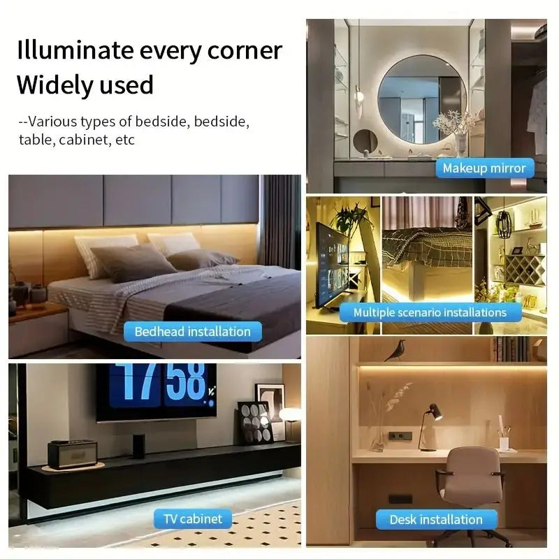 5V USB LED COB Touch Dimmer Light Strip - Flexible Diode Tape