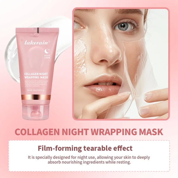 Lakerain Collagen Night Mask – Hydrating & Firming Sleep Care for Radiant Skin™