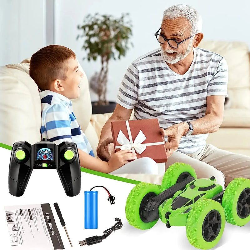 RC Stunt Car: 360° Flip, Double-Sided