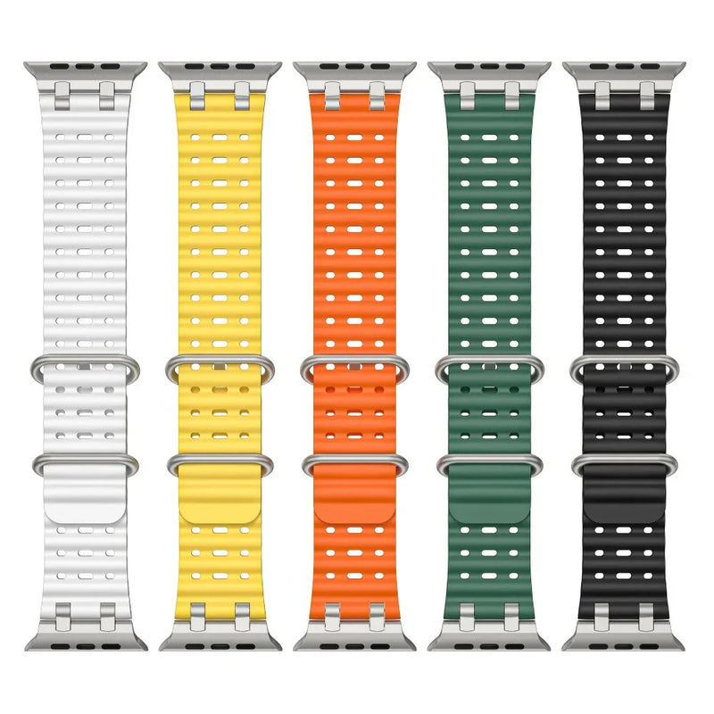 Upgraded Ocean Silicone Bands for Apple Watch (Limited Stock)