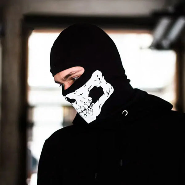 Halloween Skull Print Balaclava