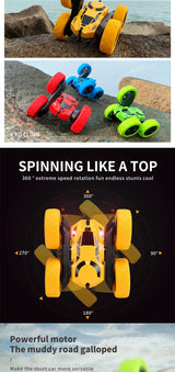 RC Stunt Car: 360° Flip, Double-Sided