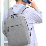 Xajzpa New Versatile Business Bag USB Rechargeable School Bag Waterproof Laptop Bag Backpack