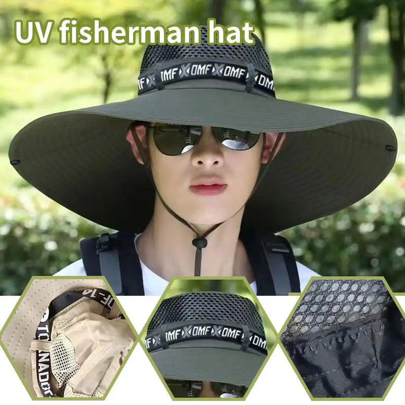 Breathable UPF 50 Fishing Sun Hat for Men & Women