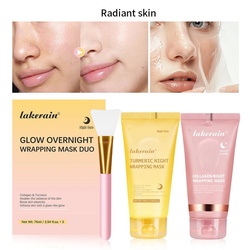 Lakerain Collagen Night Mask – Hydrating & Firming Sleep Care for Radiant Skin™