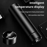 Black Smart Thermos Bottle 500ml