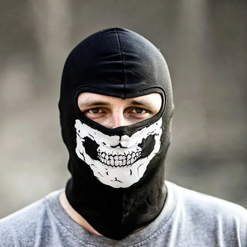 Halloween Skull Print Balaclava