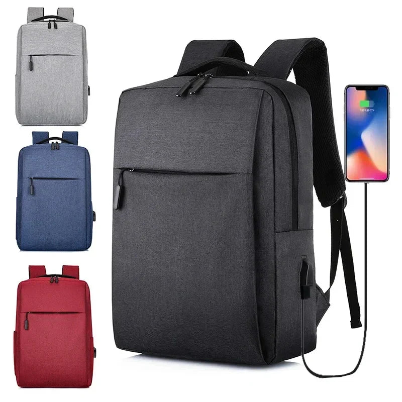 Xajzpa New Versatile Business Bag USB Rechargeable School Bag Waterproof Laptop Bag Backpack