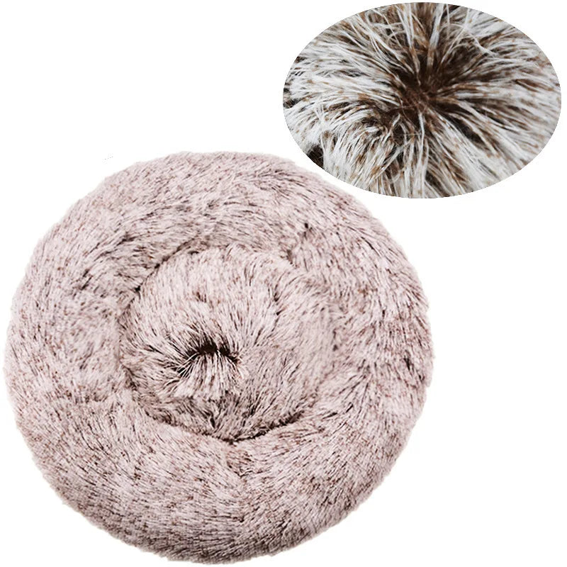 Super Soft Plush Cat & Dog Bed – Warm Nest, Cushion Basket, Ideal for Pets
