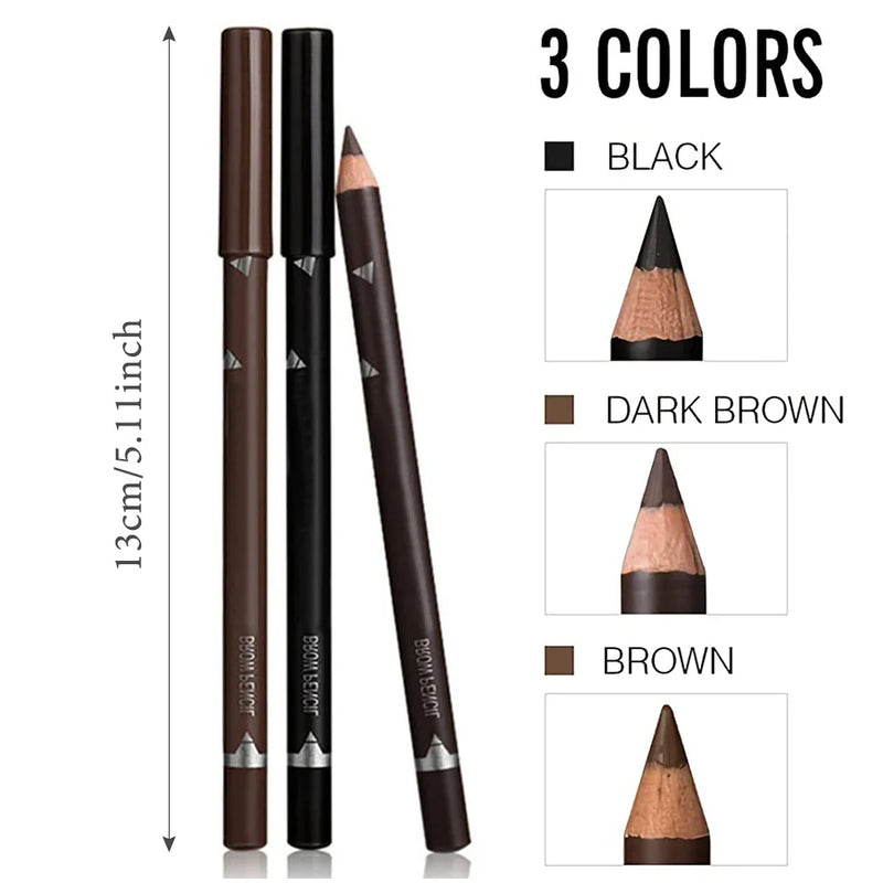 6/12Pcs Waterproof Eyebrow Pencil Beauty Tools