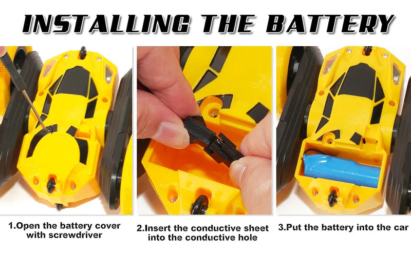 RC Stunt Car: 360° Flip, Double-Sided