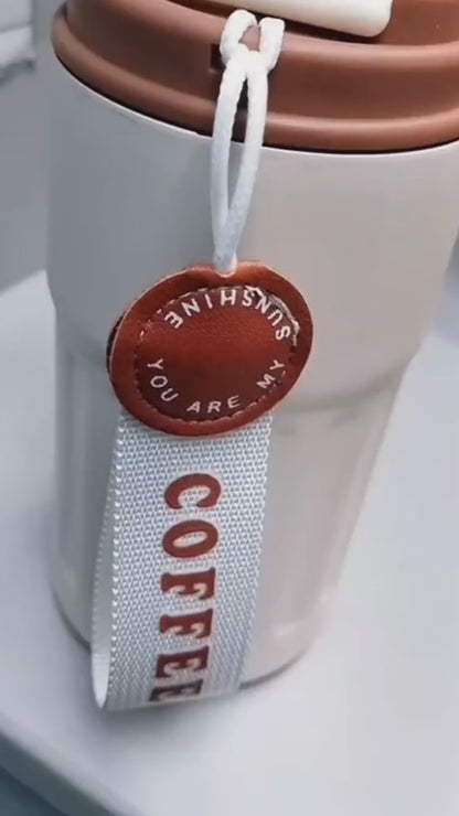 Smart Digital Temperature Bottle – 450ml Insulated Coffee Mug | Hot & Cold Thermos